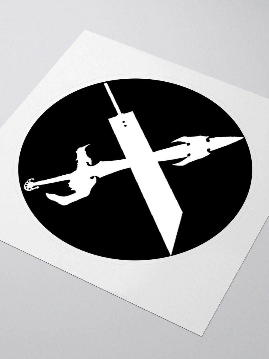 Luminaries of the Lifestream White on Black Logo Sticker product image (7)