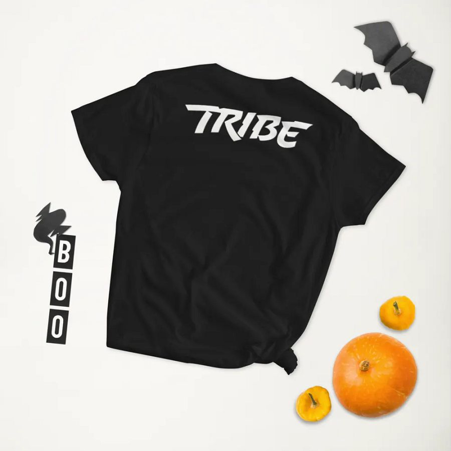 Women's Paint Splat Headphones Front | Tribe Back Print Gildan Middleweight T-Shirt product image (8)