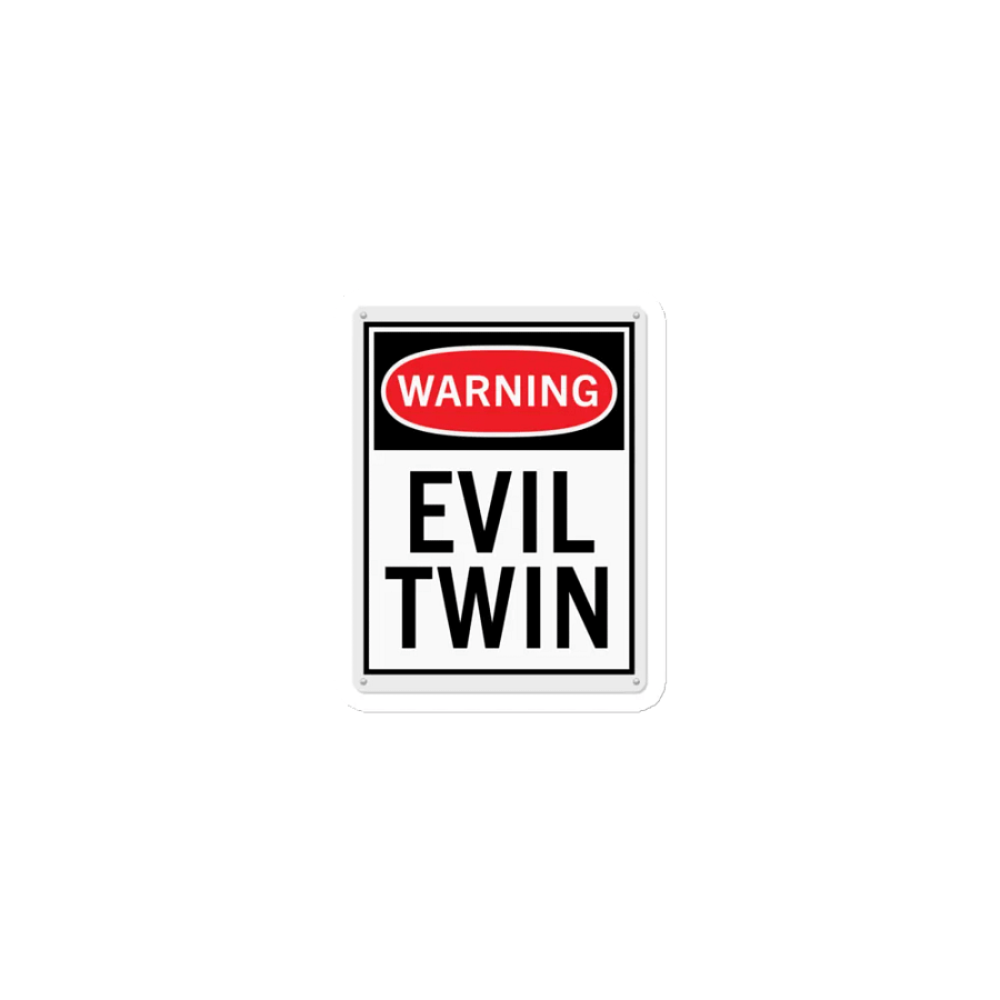 Warning: Evil Twin Die-Cut Magnets product image (1)