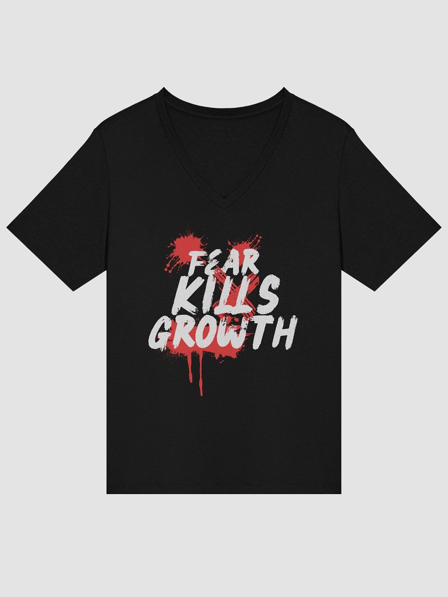 Fear Kills Growth Women's V-Neck - Relaxed Bella+Canvas fit product image (14)