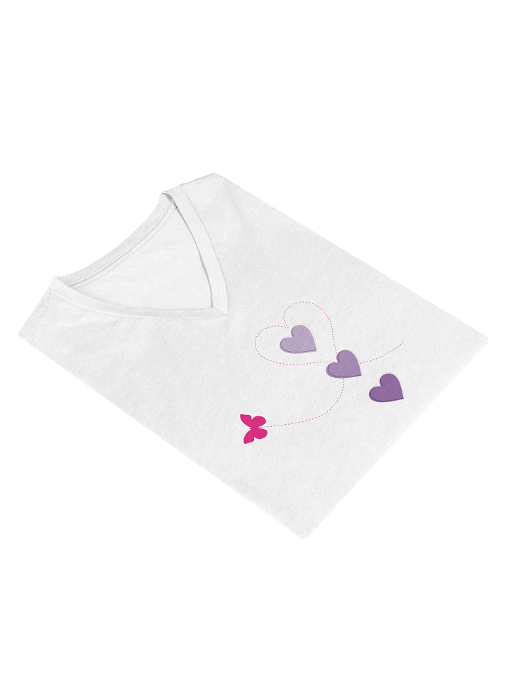 Flutter My Heart V Tee product image (2)