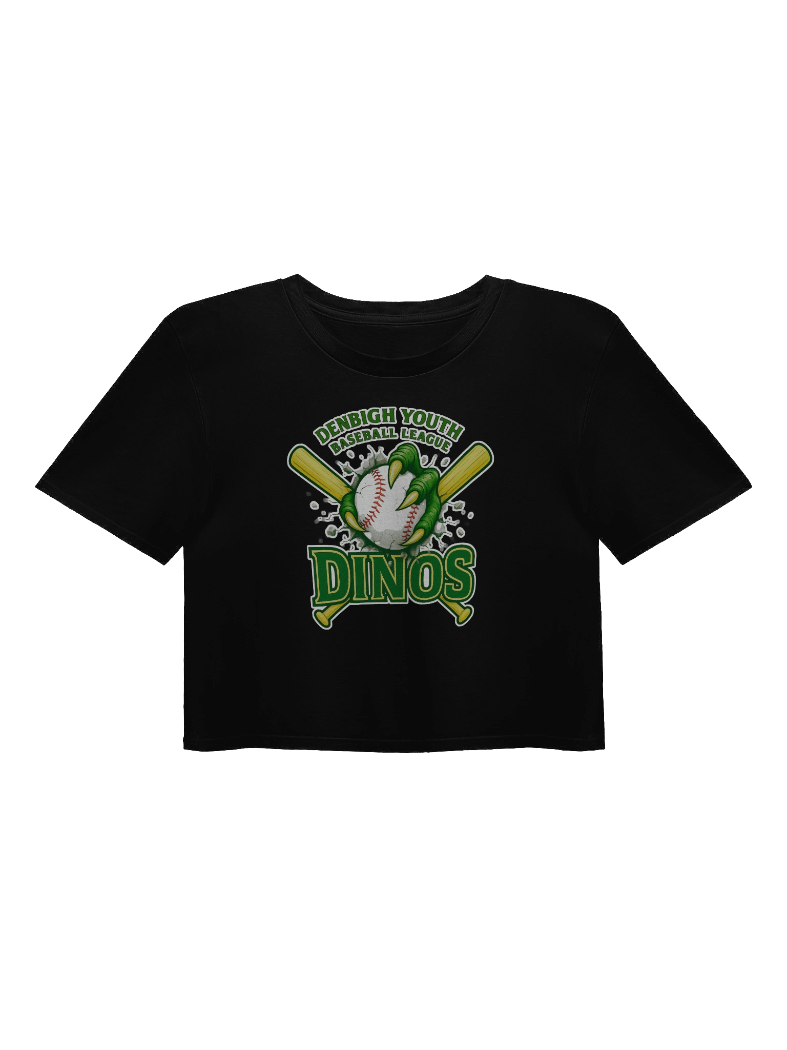 Dino Claws Baseball Crop Top product image (7)