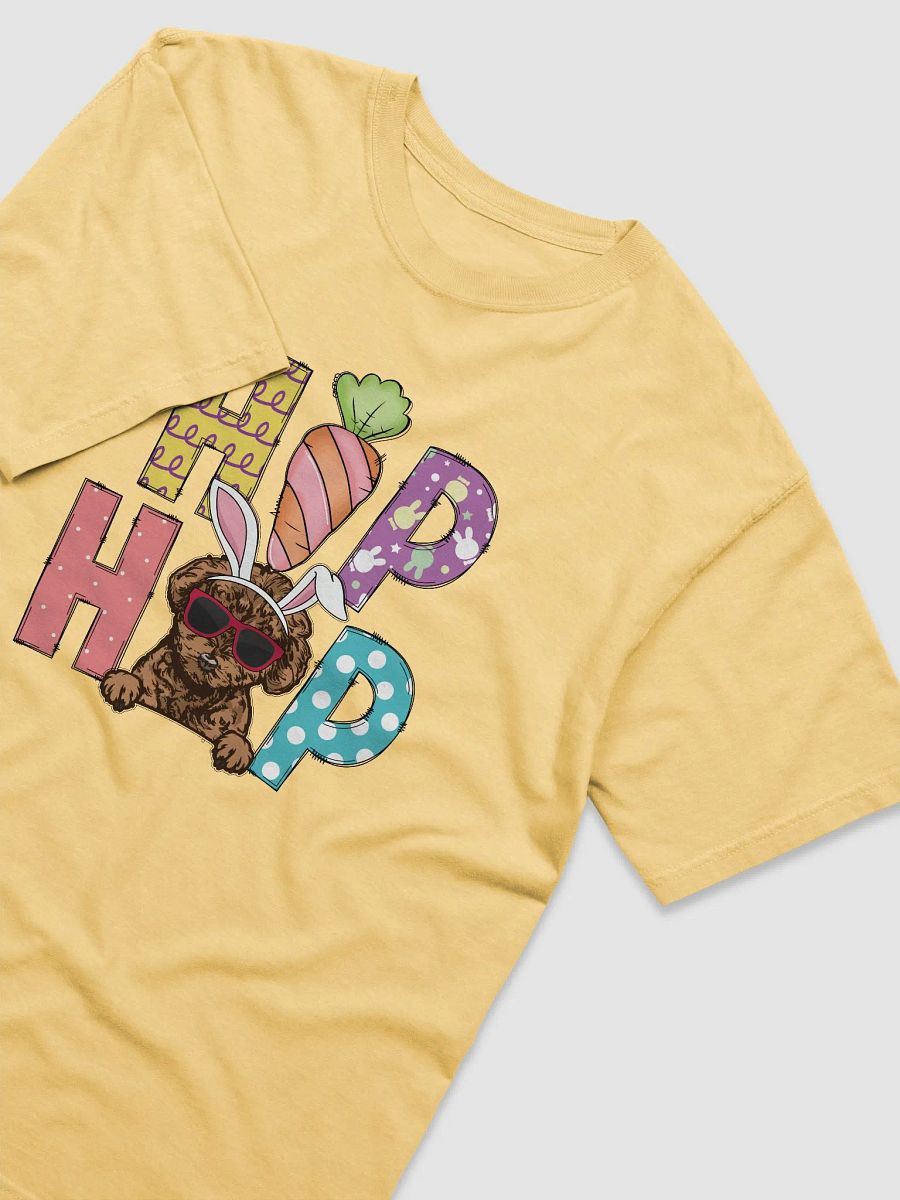 Hip Hop Easter Doodle T-Shirt | Cute Easter Day Doodle Wearing Bunny Ears and Sunglasses product image (3)