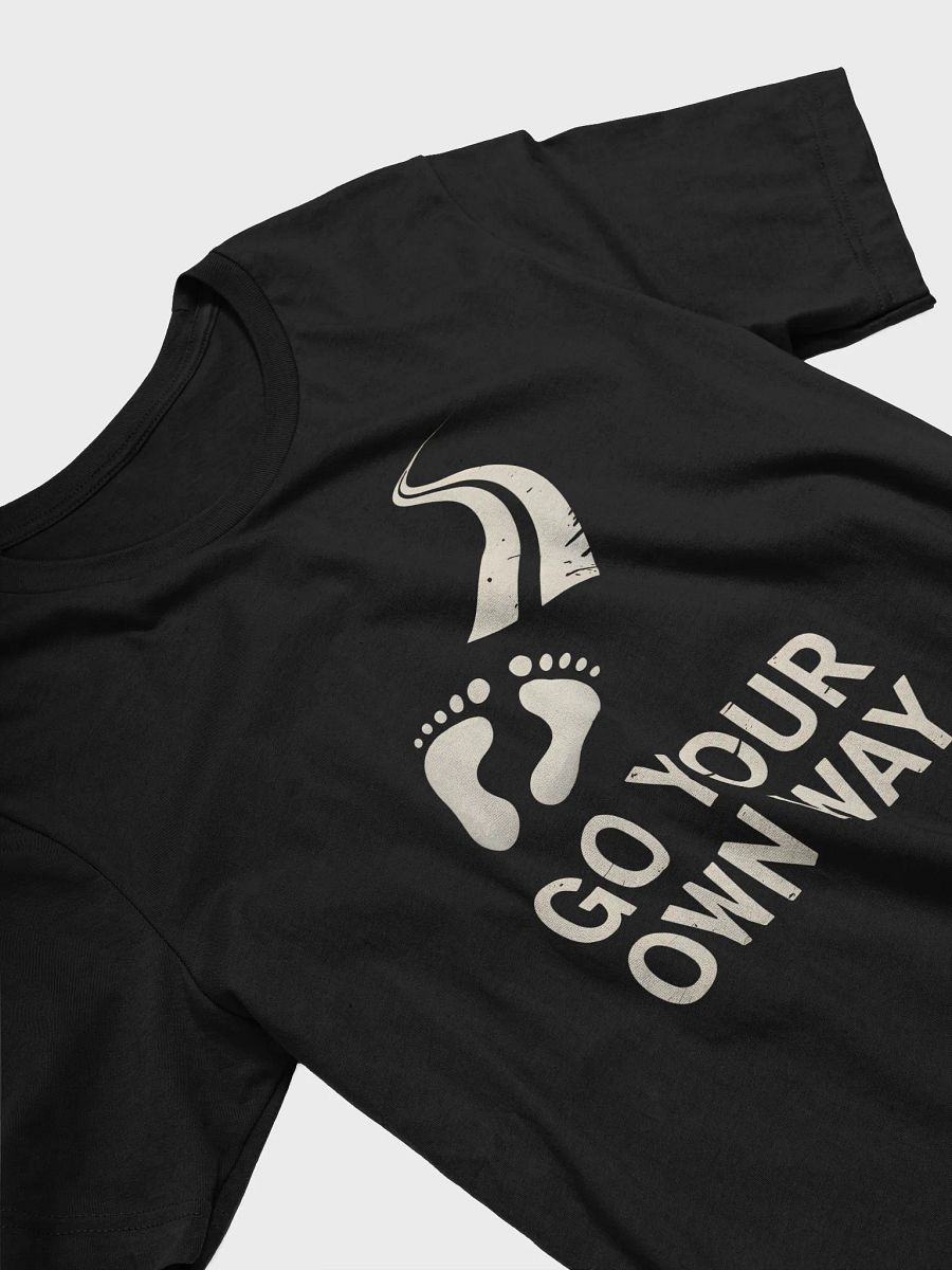 Go Your Own Way Graphic Tee | Footprint & Path Design T-Shirt product image (3)