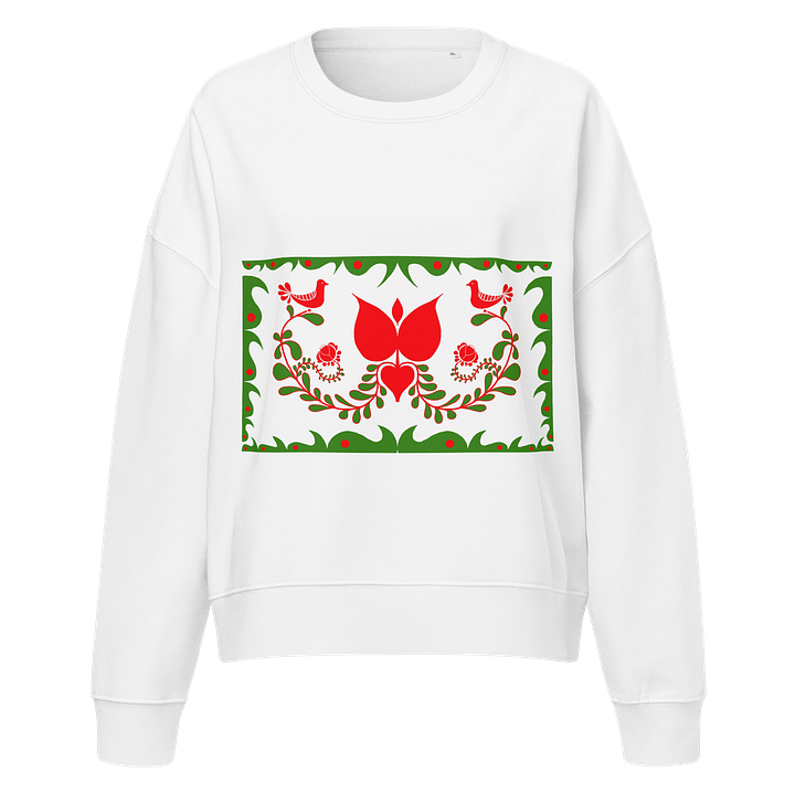 Hungarian Traditional Love Organic Sweatshirt product image (1)