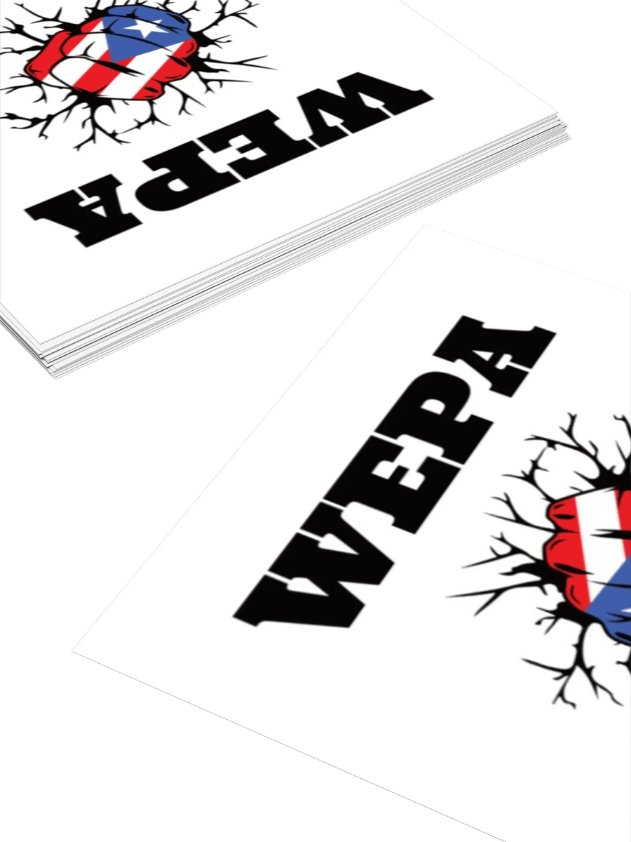 Puerto Rico Wepa Boricua Flag Kiss Cut product image (4)