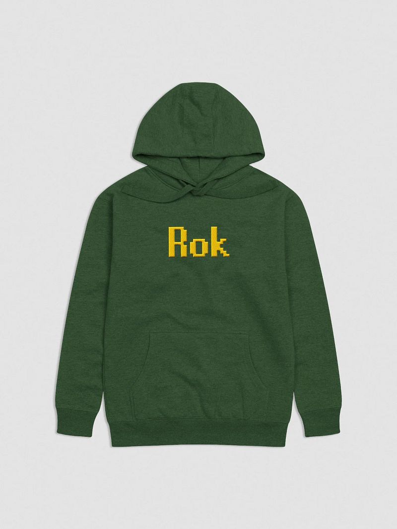 "ROK" HOODIE [GREEN, GOLD EMBROIDERED]