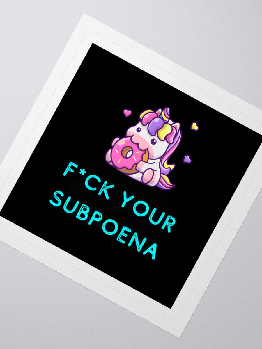 F*ck Your Subpoena Sticker product image (2)