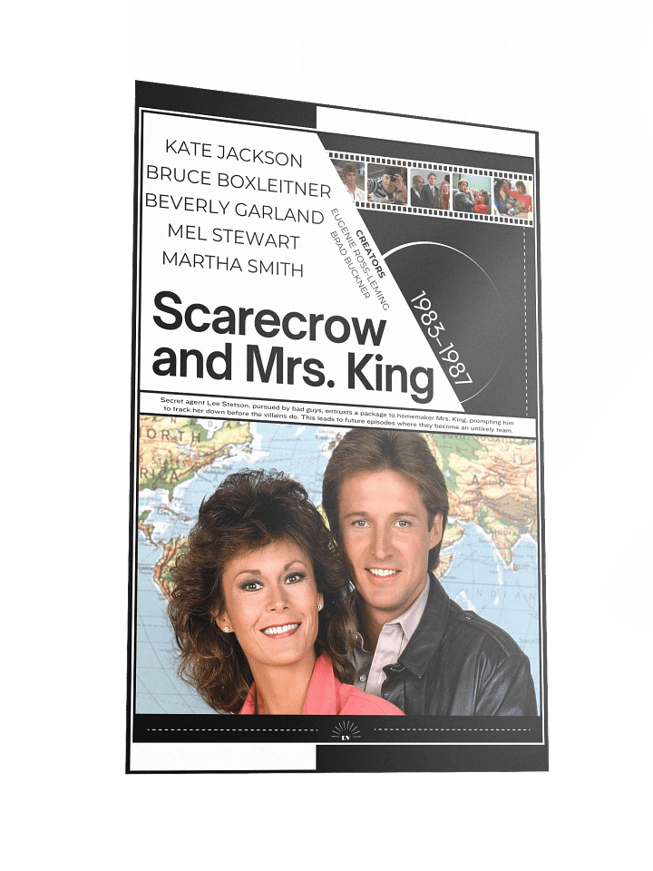 Scarecrow and Mrs. King with Kate Jackson and Bruce Boxleitner 1983–1987 | Poster | 12x18 Wall Art product image (2)
