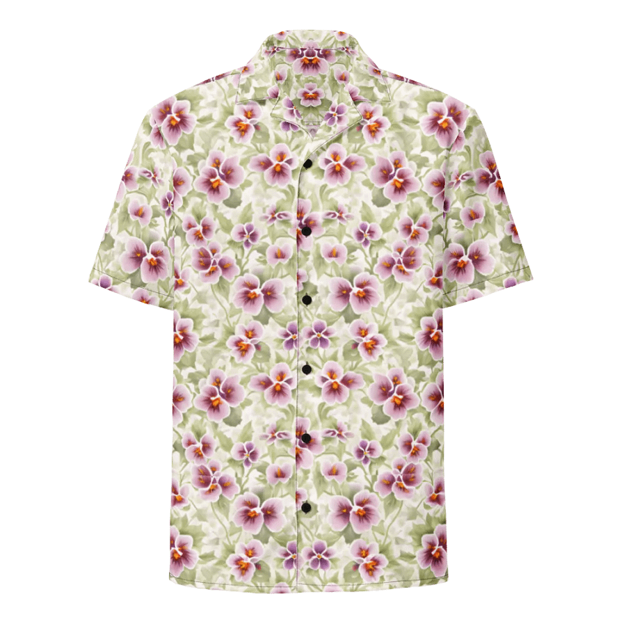 Floral Pattern Pansy Flowers Hawaiian Shirt product image (1)