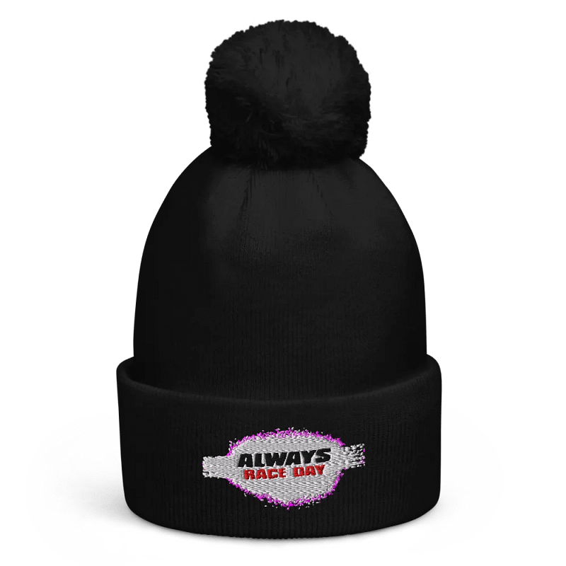Always Race Day Pom-Pom Beanie