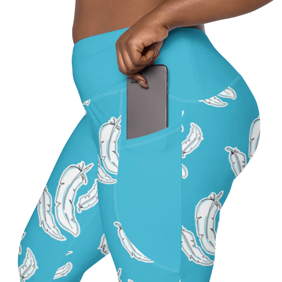 Blue Feather Light Pocket Leggings product image (8)