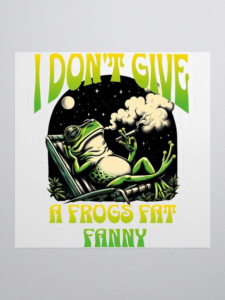 I Don't Give A Frogs Fat Fanny Sticker product image (1)