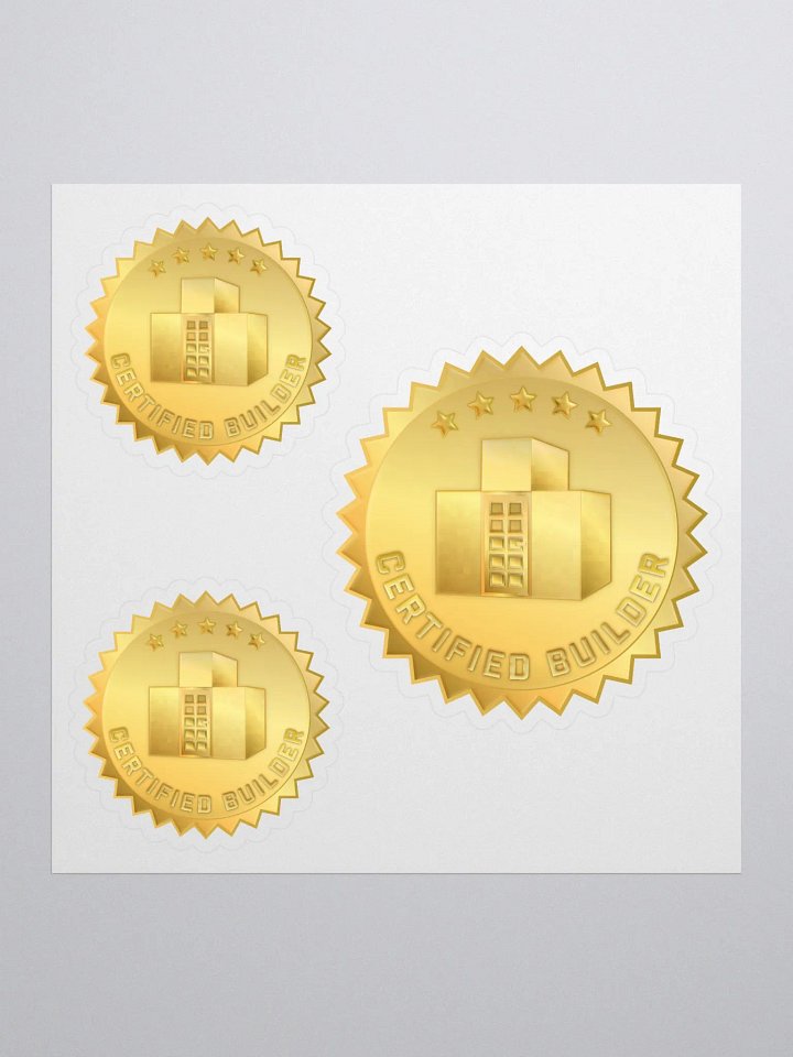 Certified Builder Seal Sticker Set product image (1)