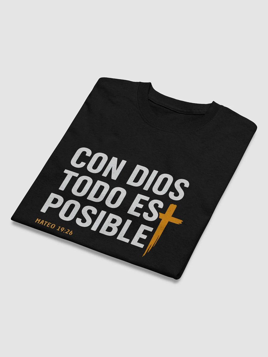 Camiseta Unisex Manga Corta | Con Dios Todo es Posible product image (6)