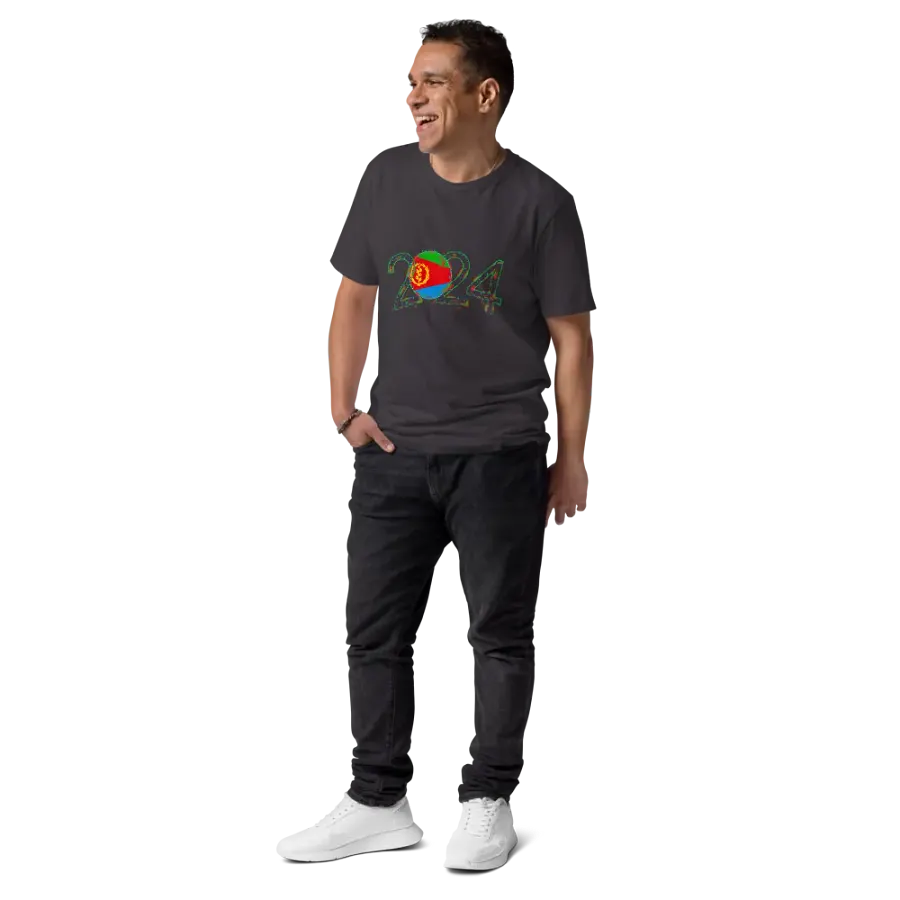 Glitch Emblem Organic Cotton T-Shirt product image (144)
