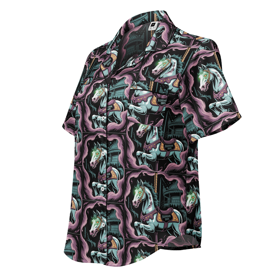 Midnight Veil Designs 'Haunted Carousel' Gothic Pyjama Top - All-Over Print Women's Short Sleeve product image (1)