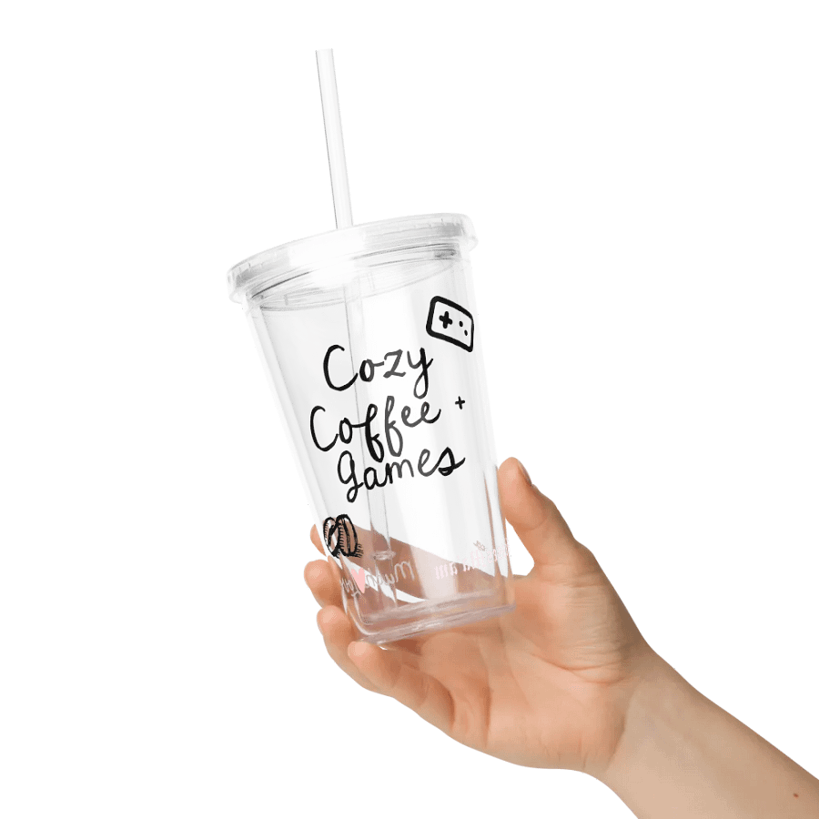 Cozy Coffee + Games Clear Tumbler product image (1)