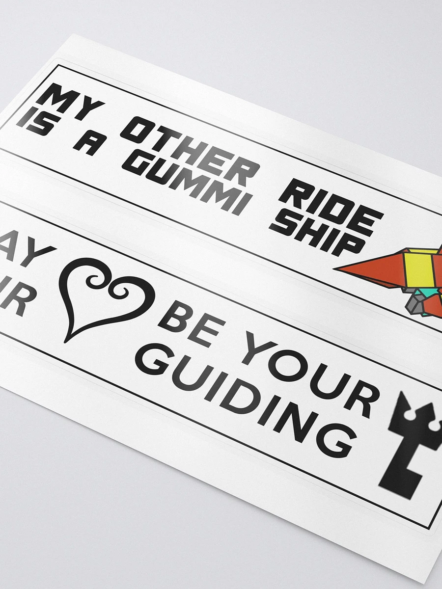 My Other Ride Is A Gummi Ship + MYHBYGK Bumper Stickers product image (3)