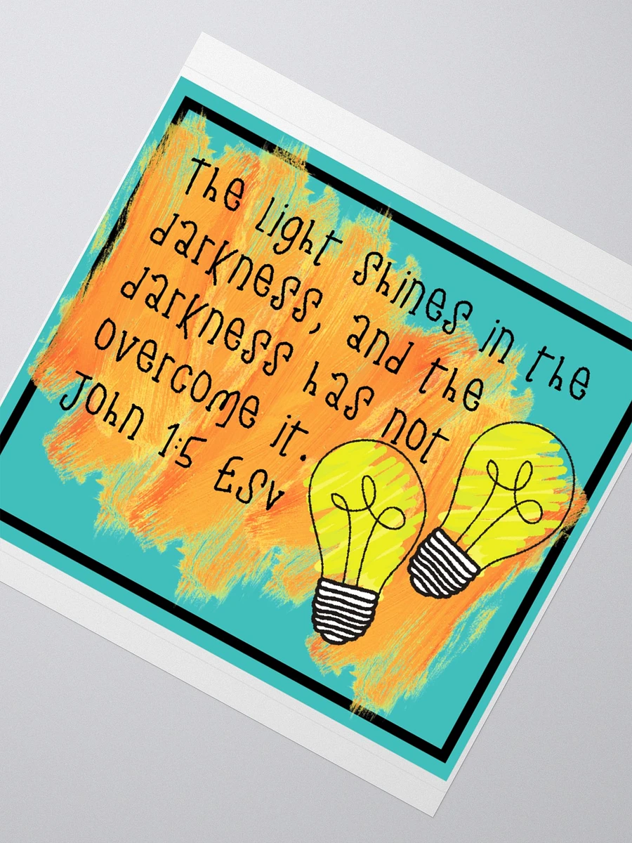 John 1:5 Bible Verse Sticker product image (1)