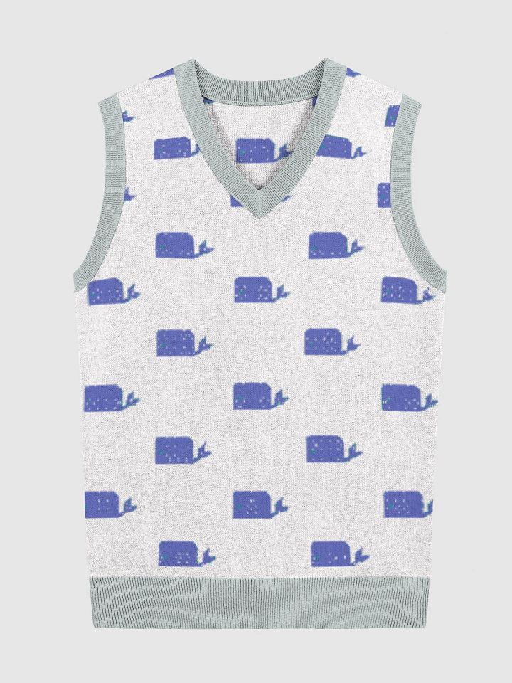Whale Song V-Neck Vest product image (3)