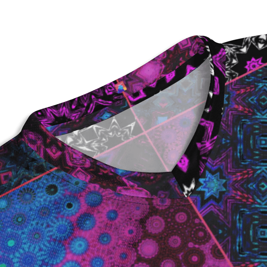 Patchwork Celebration Unisex V Neck Sports Jersey product image (6)