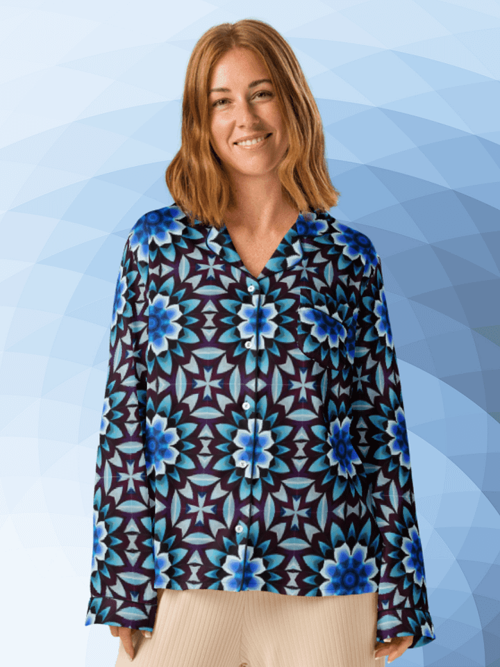 Chic Comfort: Silky Long Sleeve Pyjama Top product image (1)