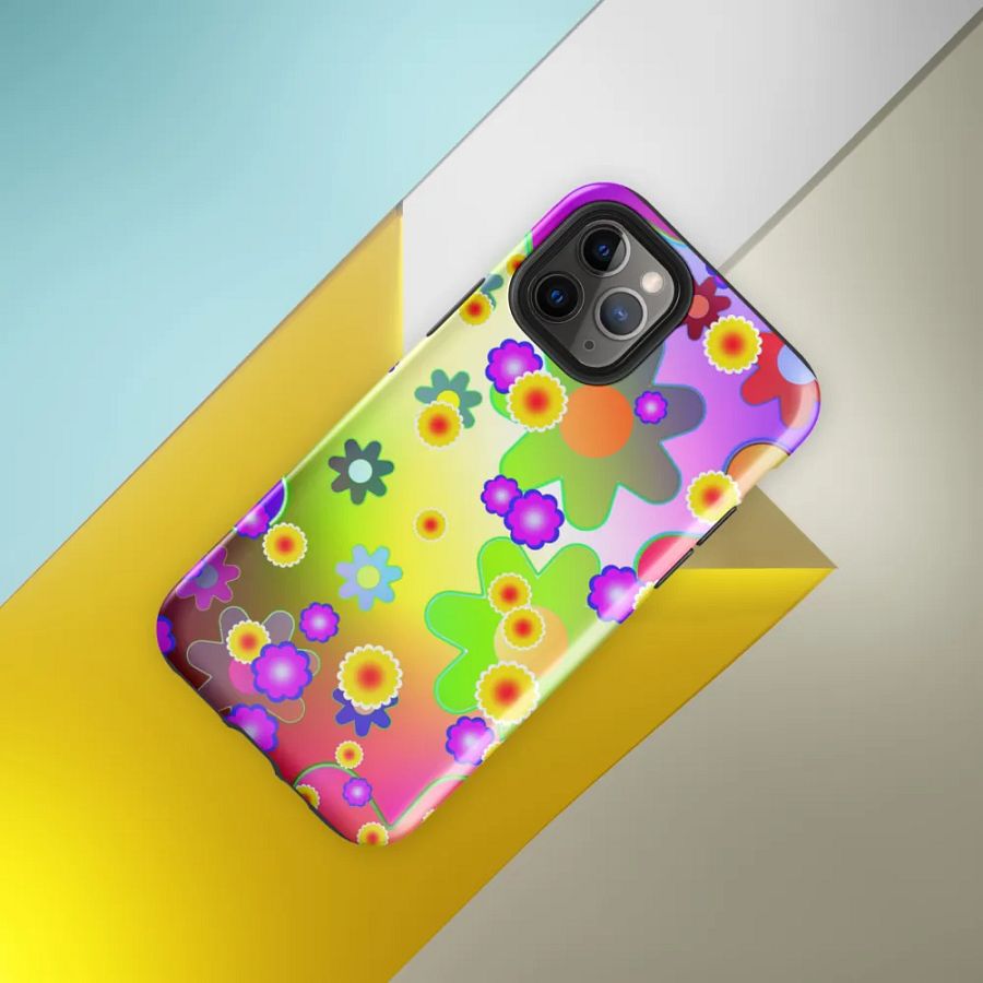 Flower Child Retro Phone Case – Embrace the Spirit of the '60s product image (33)