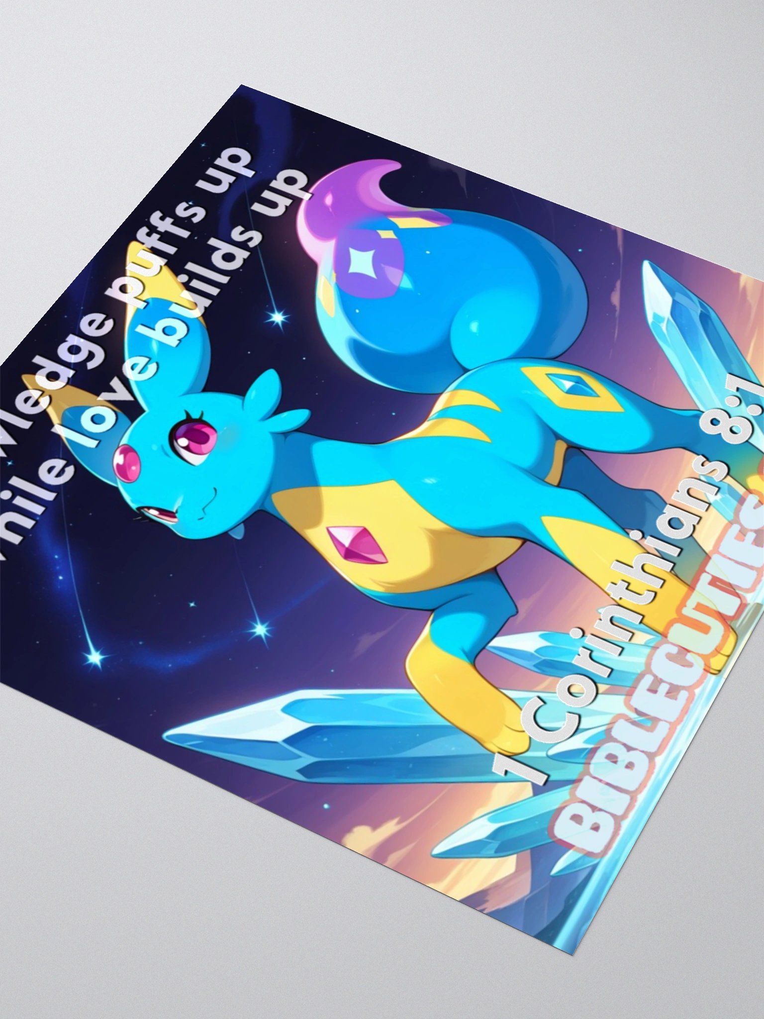 Bible Cuties Adina - Knowledge puffs up while love builds up Sticker product image (5)