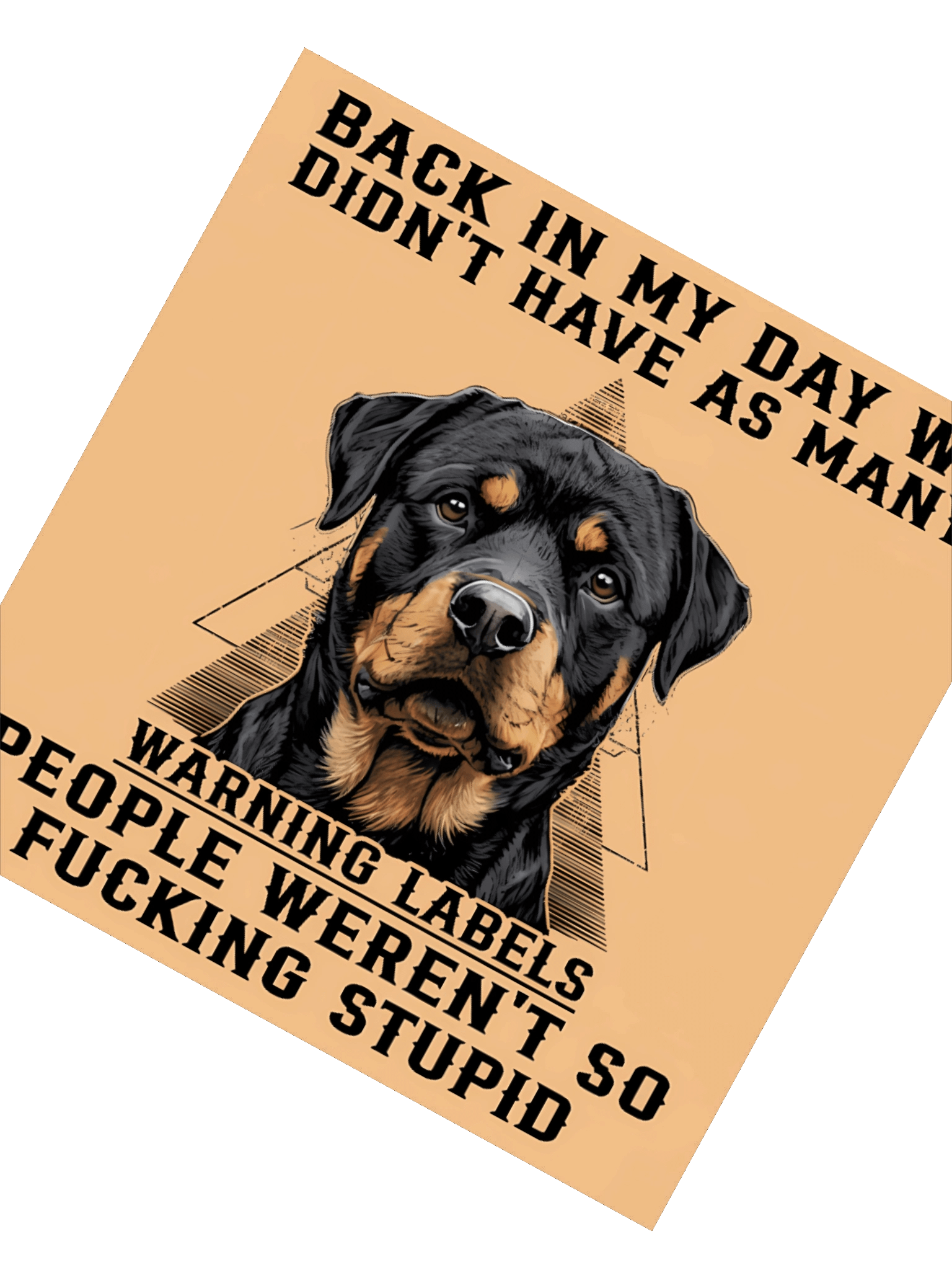 Rottweiler Warning Sticker product image (4)
