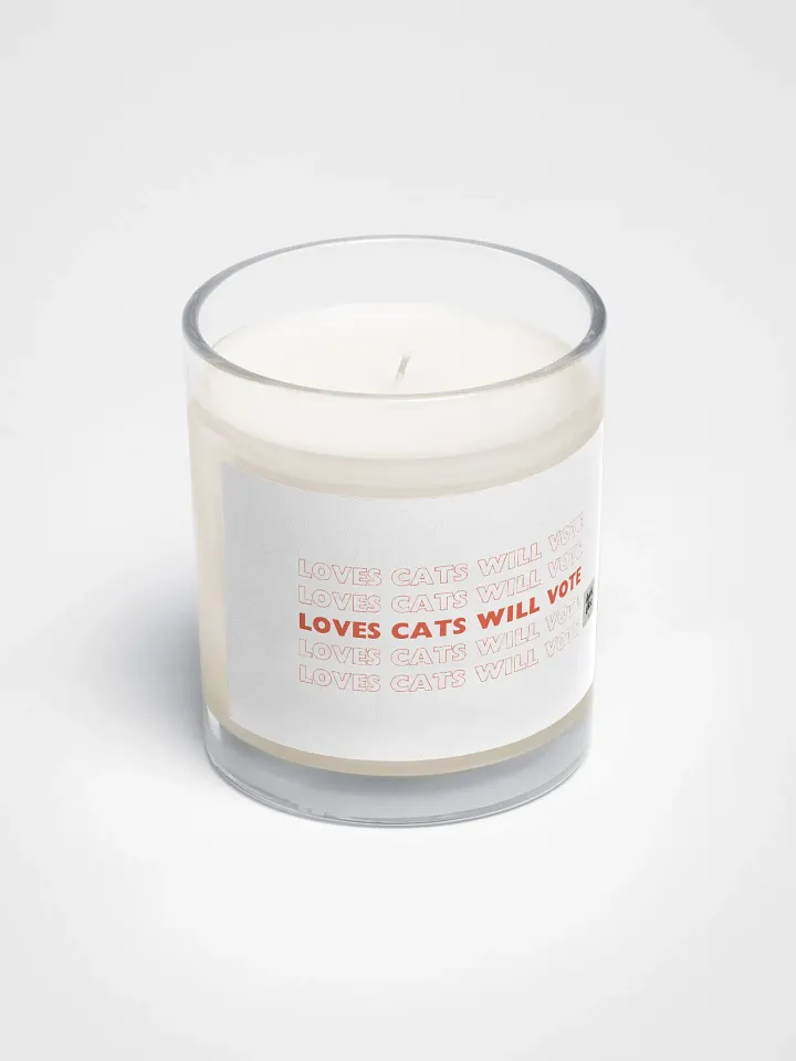 Loves Cats Will Vote Soy Wax Candle product image (2)