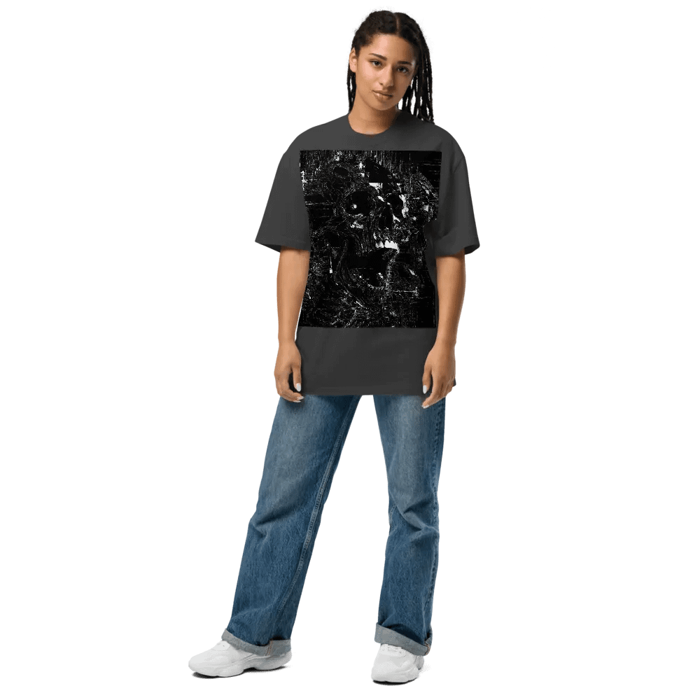 Distorted Chaos Unisex Oversized Faded T-Shirt product image (10)