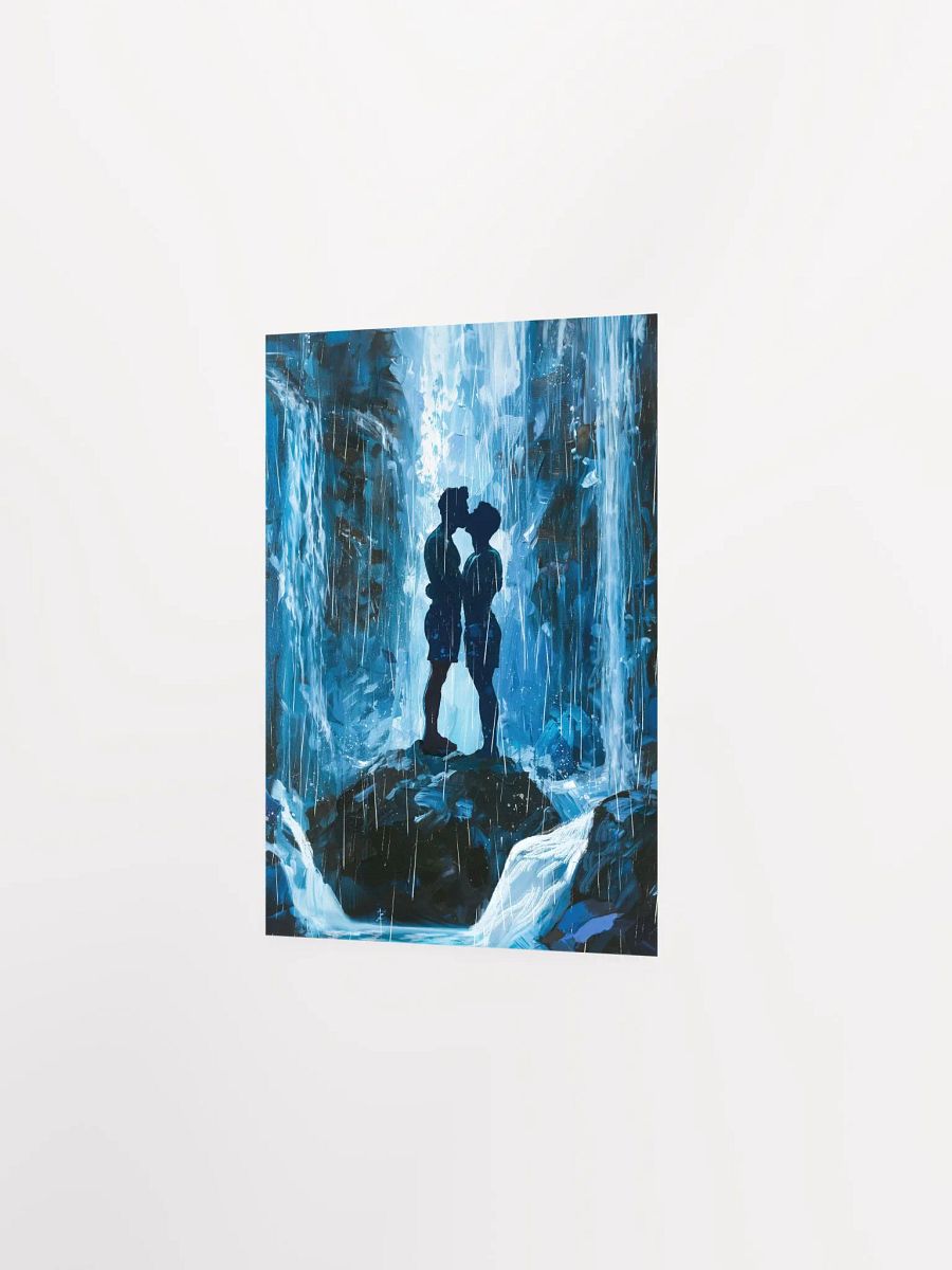 Kiss Beneath The Waterfalls - Gay Art Matte Poster product image (12)