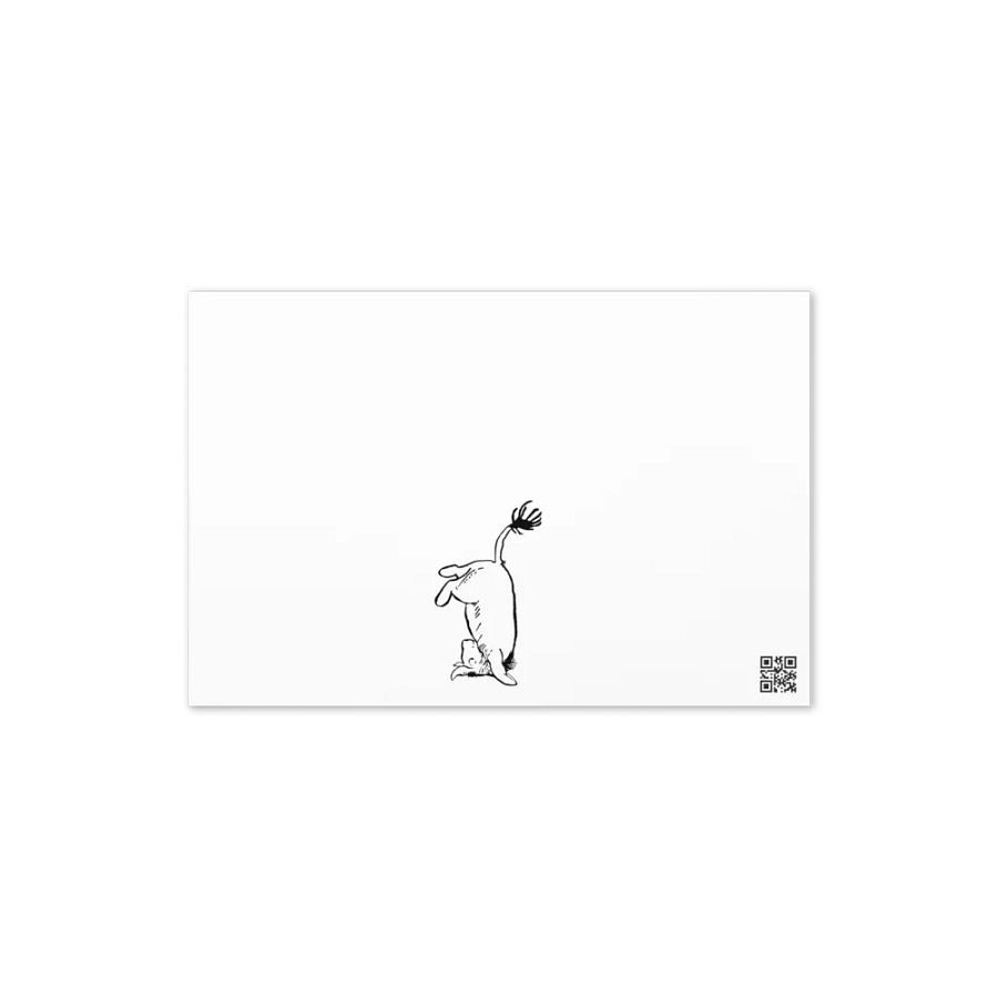 Eeyore Sitting Card w/envelope - Blank Interior product image (2)