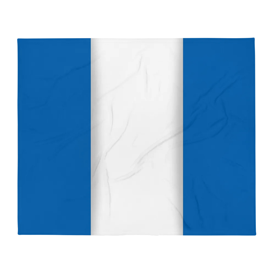 Blue White Blue Flag Colored Throw Blanket product image (2)