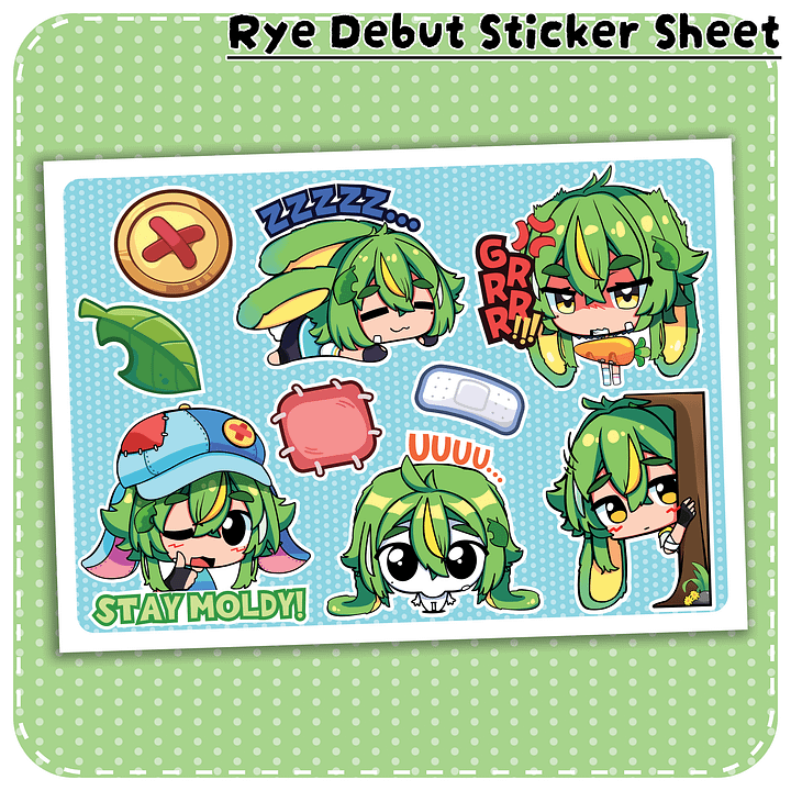 Rye Debut Sticker Sheet [PREORDER] product image (1)