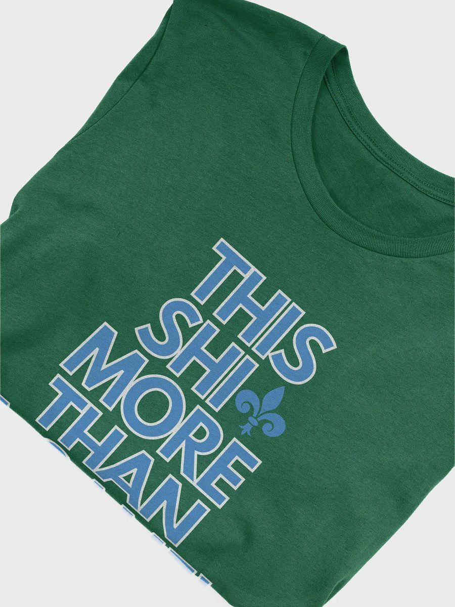 This Shit More Than A Game Shirt (Green and Light Blue) product image (4)