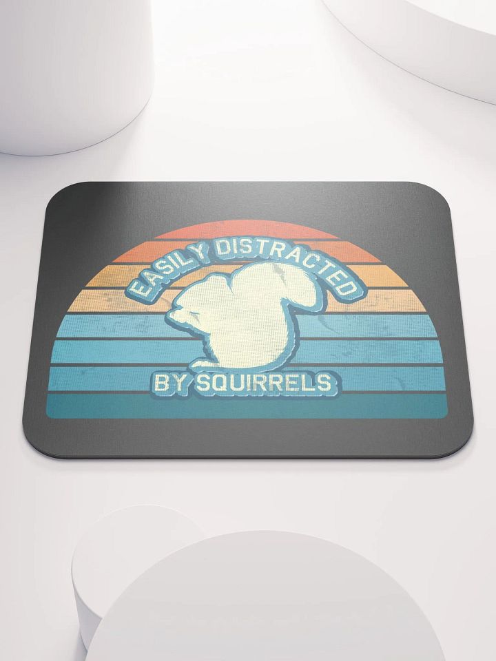 Retro Easily Distracted Mouse Pad product image (1)