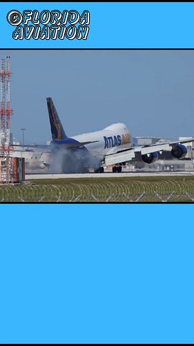 Watch last boeing ever built land and taxi at miami International Airport.
this beautiful B747 cargo plane makes frequent vis...