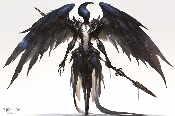 High-Resolution Digital Art – Nebula Archangels, Character Design #4 product image (1)
