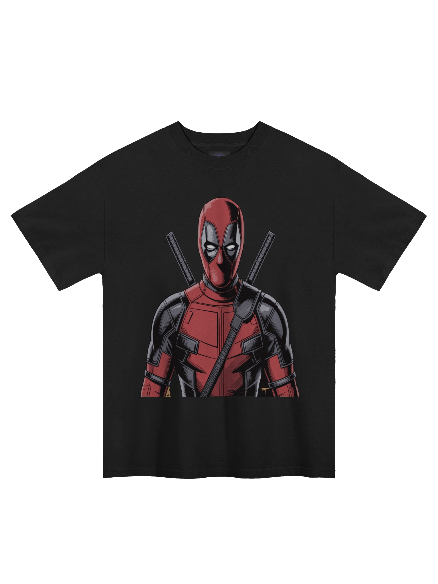 Deadpool Crossed Katanas Eclipse Oversized Faded T-Shirt product image (3)