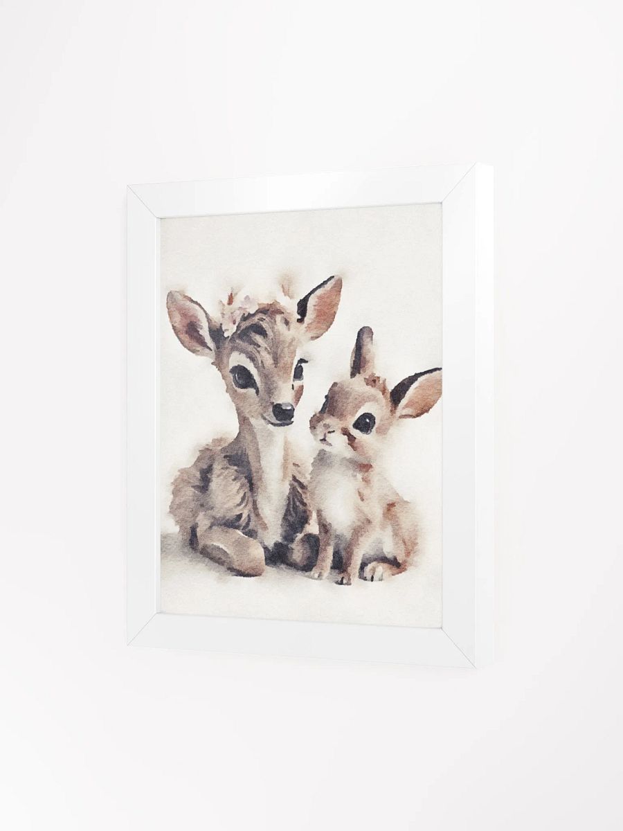 Fawn and Bunny Companions Watercolor Print product image (87)