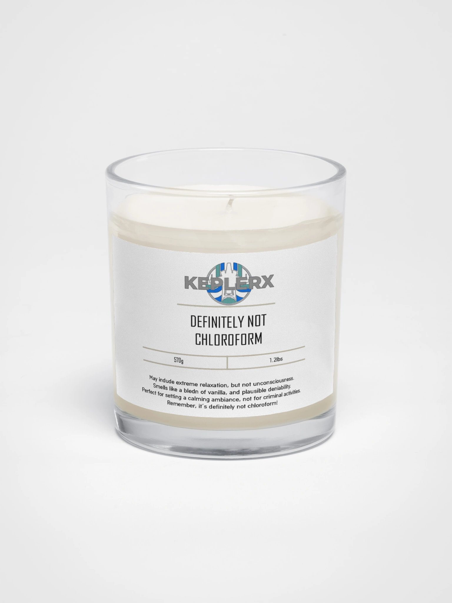 Definitely Not Chloroform Soy Wax Candle product image (1)
