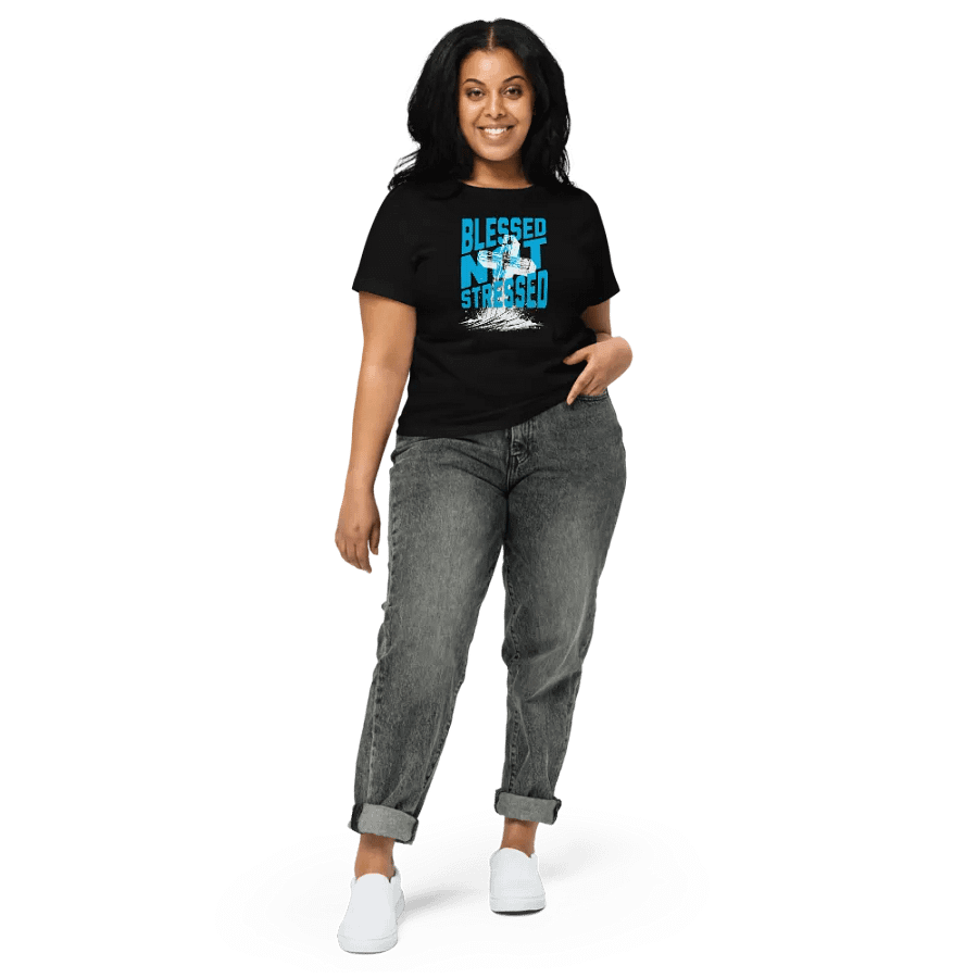 WOMENS BLESSED NOT STRESSED product image (3)