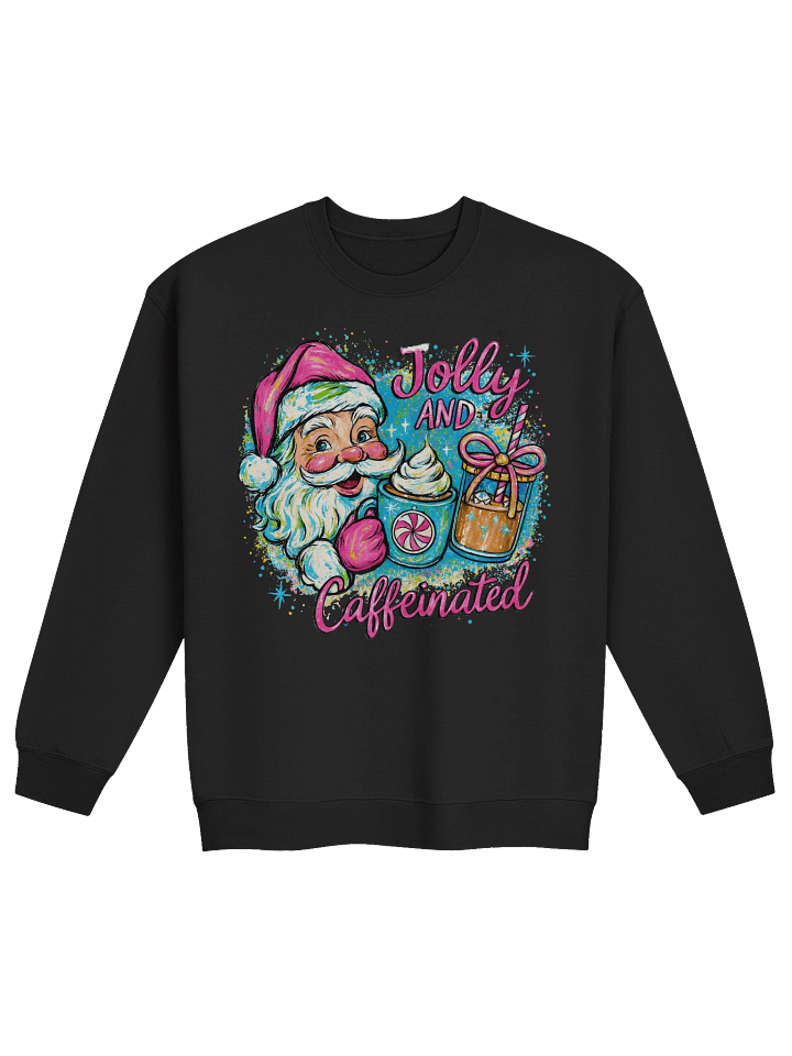 'Jolly and Caffeinated' Crewneck Sweatshirt product image (3)