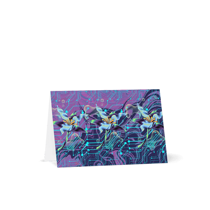 purple mood meta-magic teal meta-magic greeting card for stylish gifts product image (1)