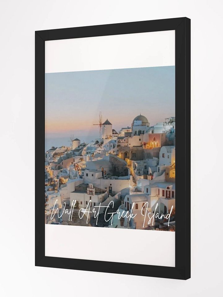 Greek Island View Framed High-Quality Matte Poster (in) product image (2)