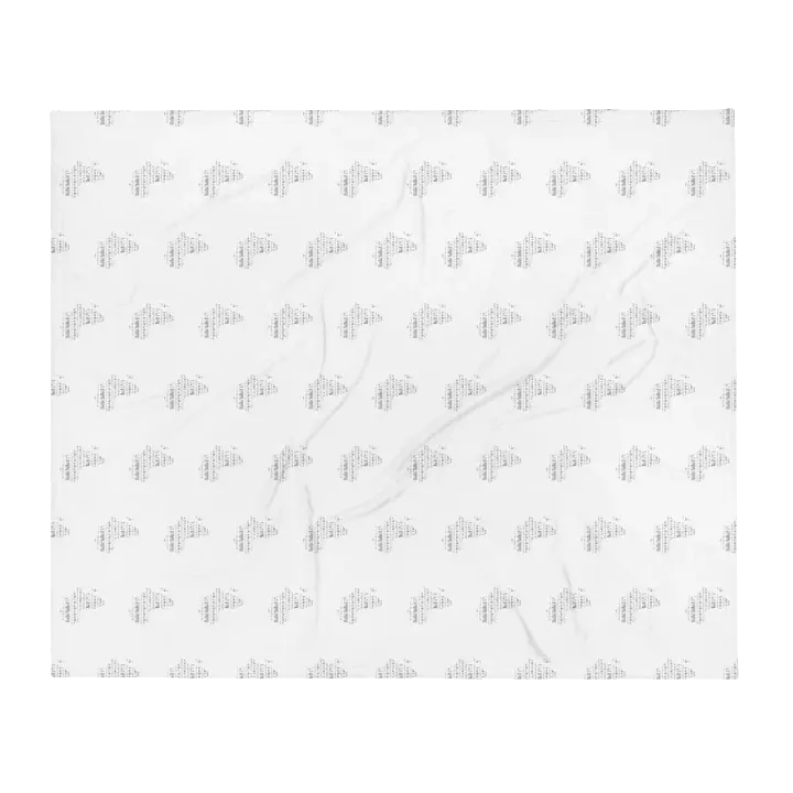 White Africa Pattern Fuzzy Blanket product image (1)
