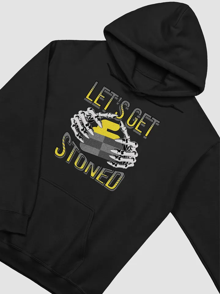 Lets Get Stoned Curling Skeletal Gaming Hoodie product image (2)