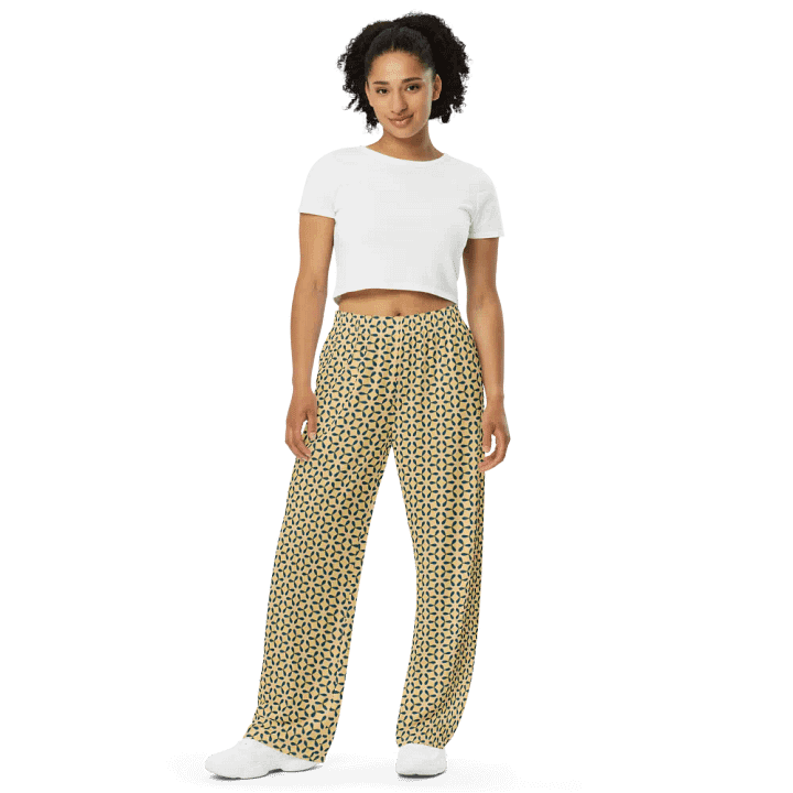 Blue Windmills Wide-Leg Pants product image (1)